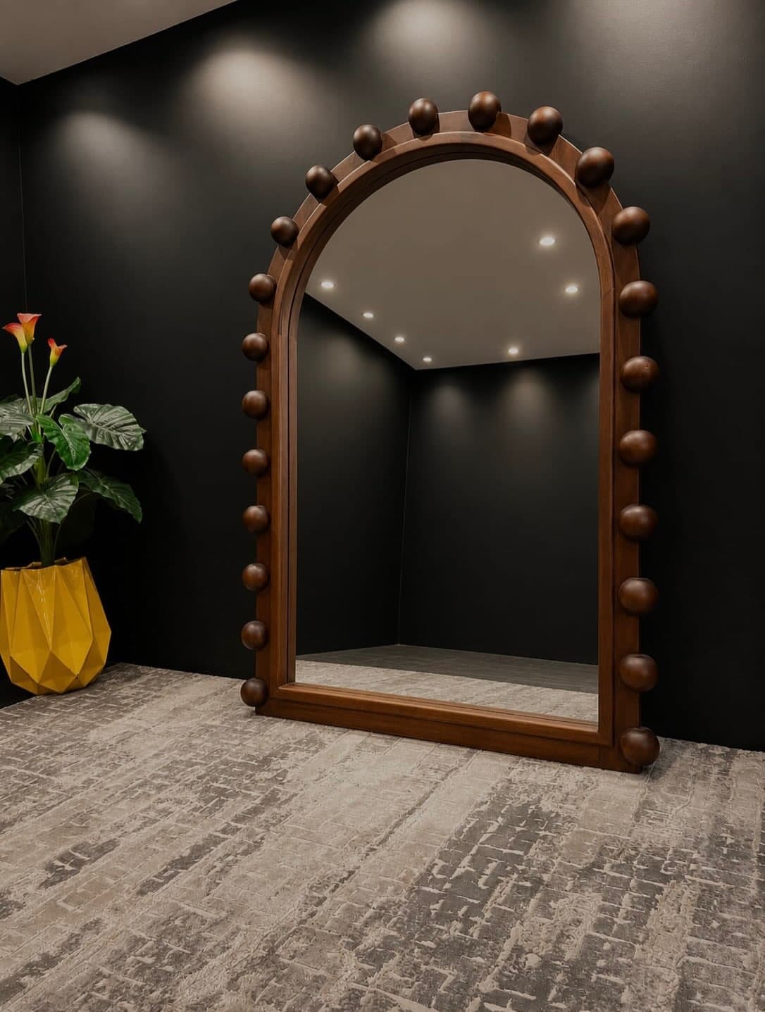 The Crown Arched Full-Length Floor Mirror